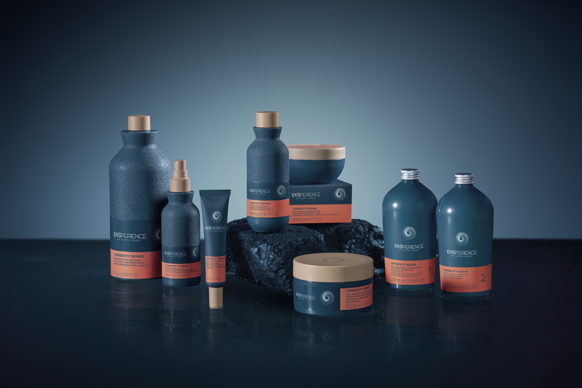La gama completa Eksperience Longevity Repair